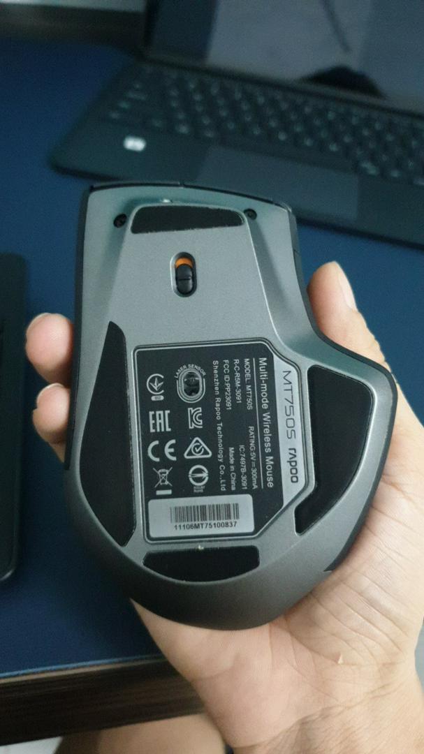 Chuột Rapoo Multi-mode Wireless MT750S - Đa thiết bị, Bluetooth 3.0/4.0 và USB Wireless 2.4Ghz