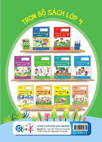 Bài tập tuần TOÁN 4 tập 2