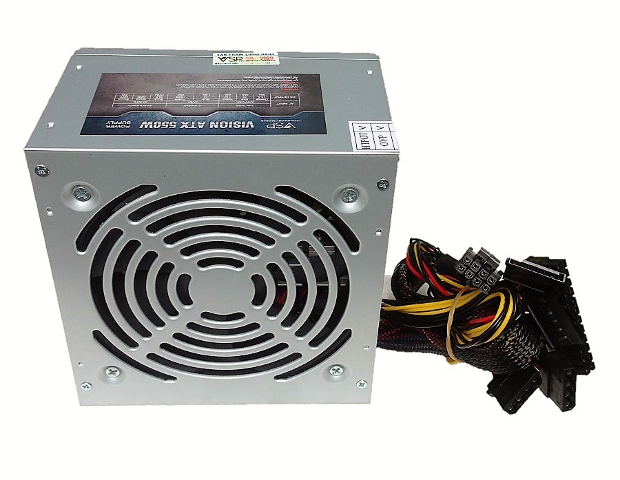 Bộ Nguồn Vi Tính PC Vision ATX 550W Kèm Dây Nguồn
