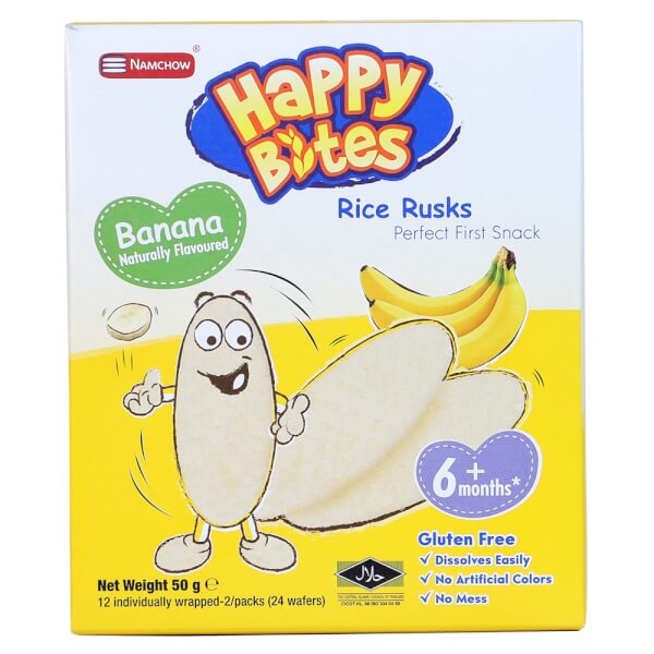 Bánh ăn dặm happy bites Vị Chuối