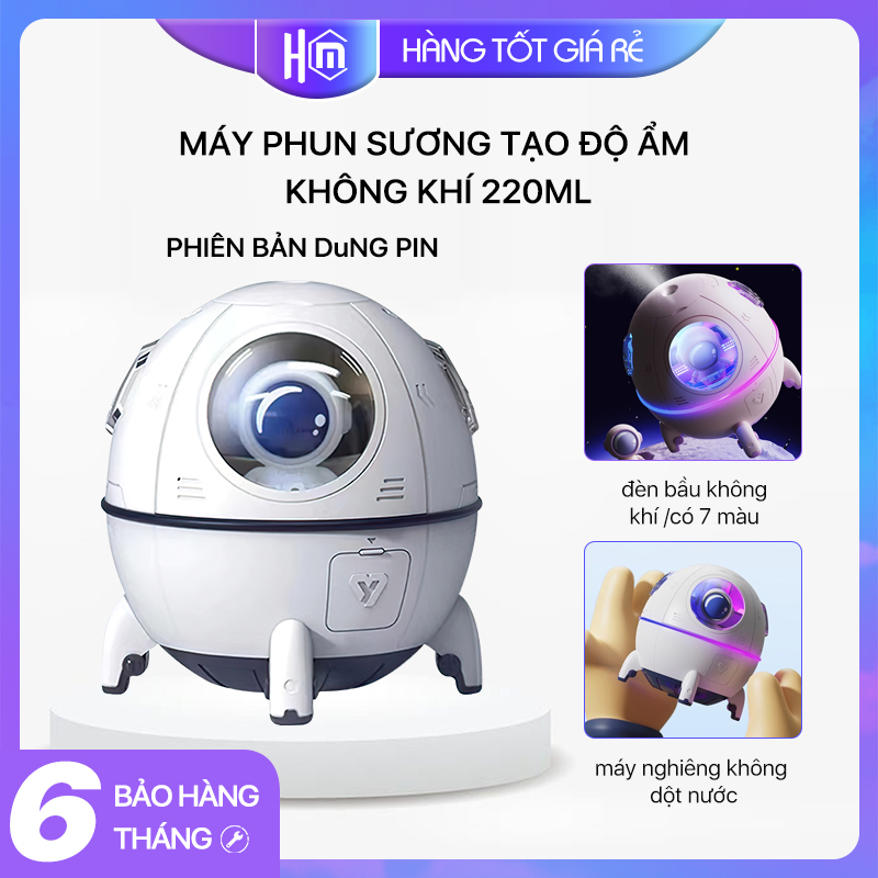 Máy phun sương tạo ẩm Xiaomi HL Aroma - Máy xông tinh dầu có đèn ngủ mini Xiaomi HL