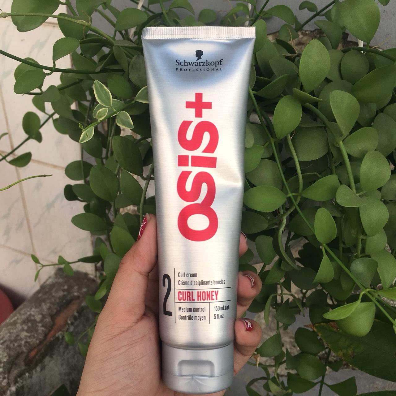Kem tạo kiểu giữ nếp cho tóc uốn và chống nhiệt osis curl honey