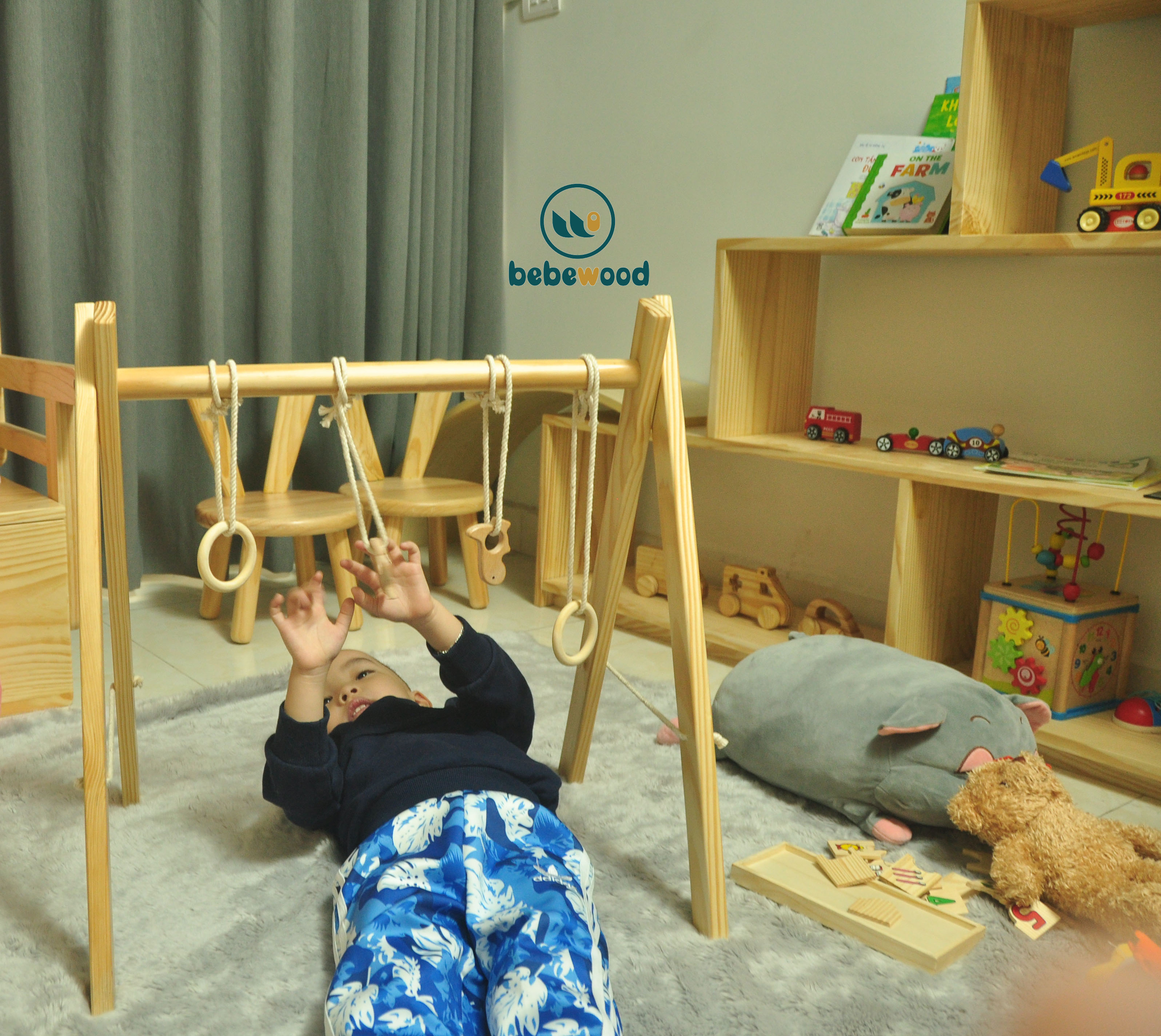 Kệ Chữ A Đồ Chơi Của Bé - Bebewood