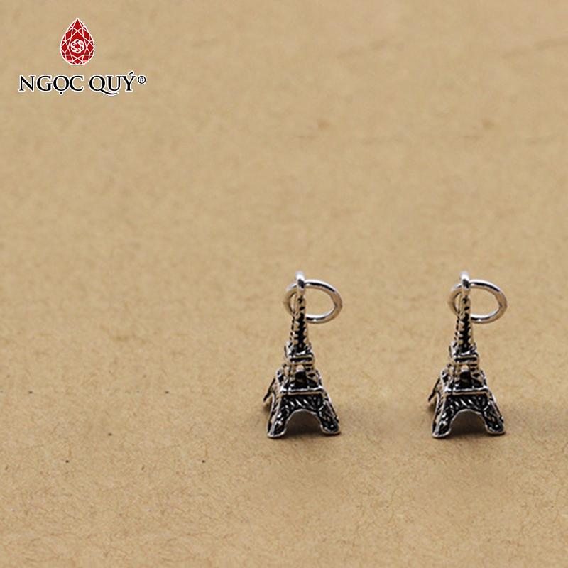 [HCM]Charm bạc hình tháp Eiffel treo - Ngọc Qúy Gemstones