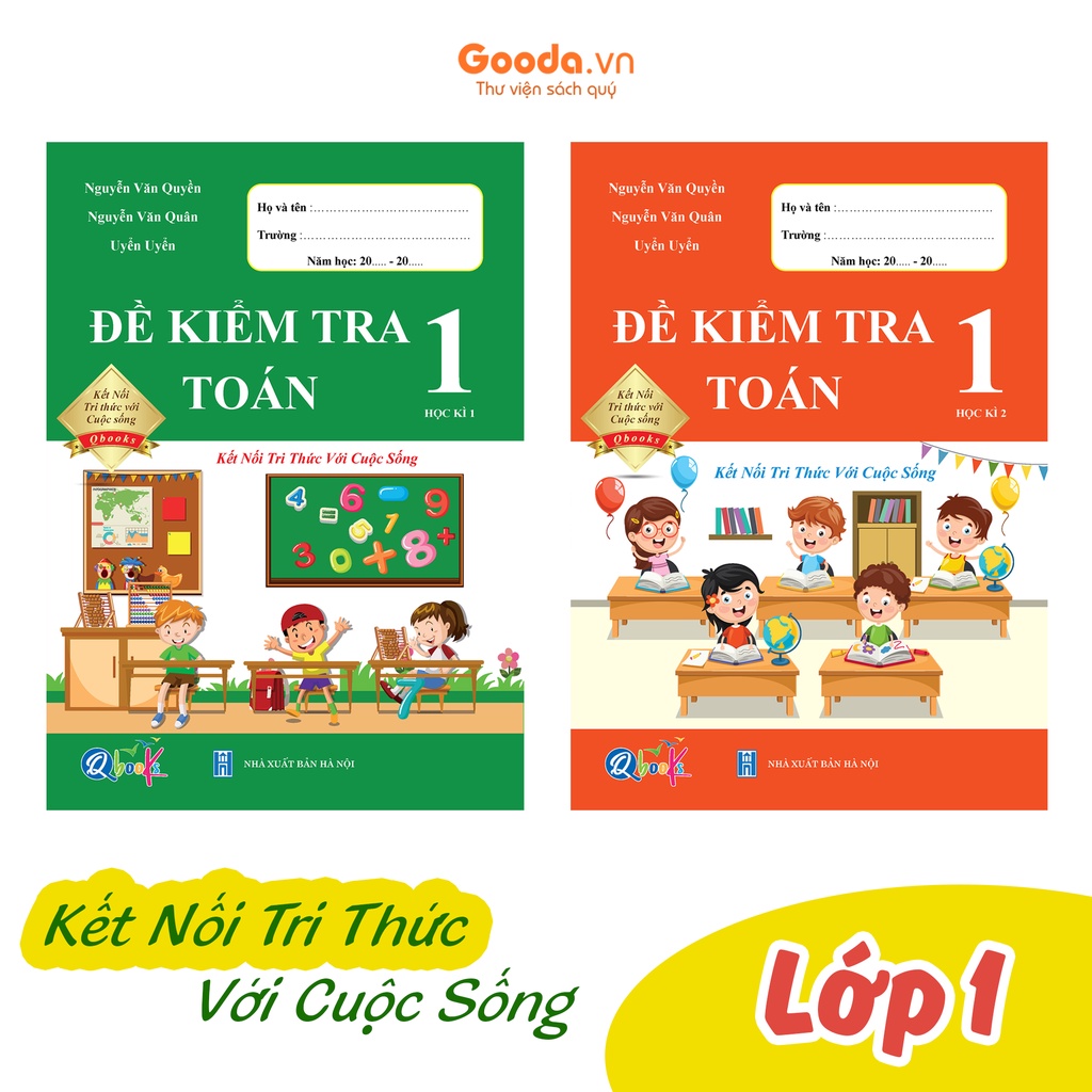 Sách combo đề kiểm tra toán lớp 1 - kết nối tri thức với cuộc sống - bản quyền