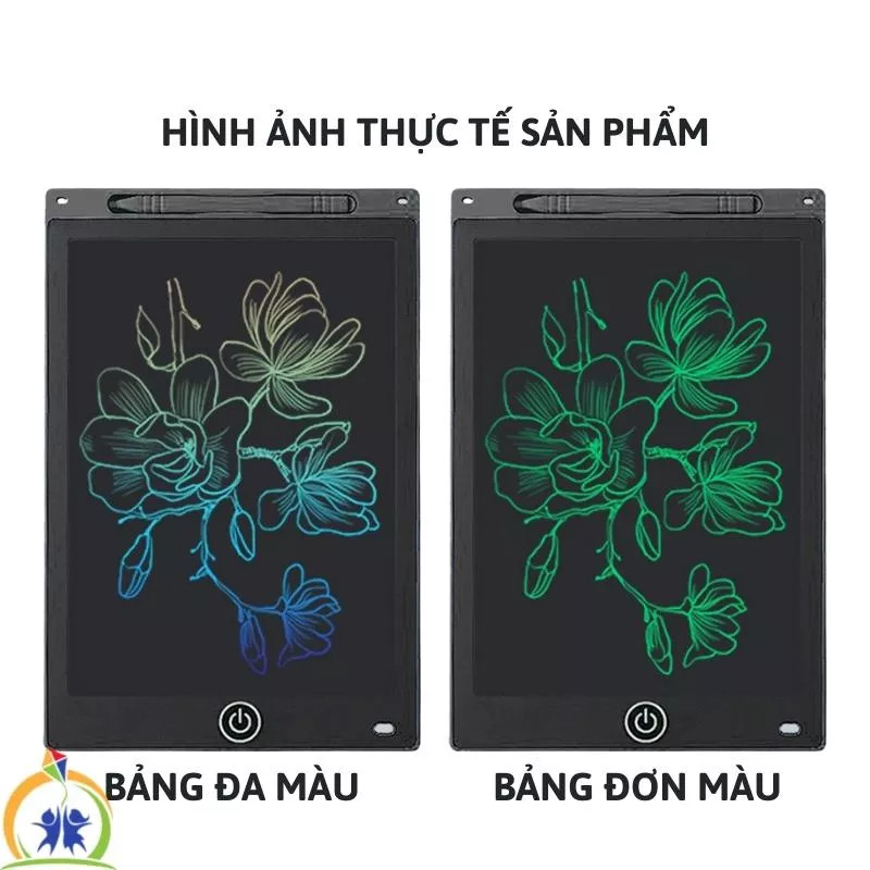Bảng Viết tự xóa LCD, BẢNG VẼ ĐA MÀU 6inch - 8.5inch TẶNG KÈM BÚT