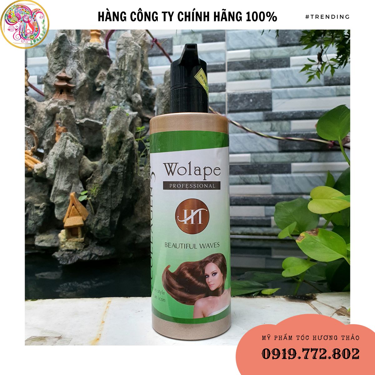 Kem hấp Collagen Wolape HT phủ bóng tóc 500ml