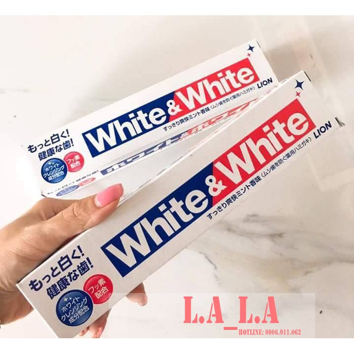 [HCM]Kem đánh răng white and white của Nhật