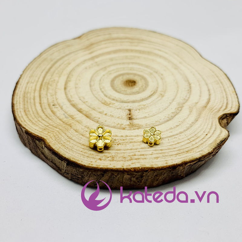 [HCM]Charm hoa mai bạc S925 mạ vàng 6li/ 8li