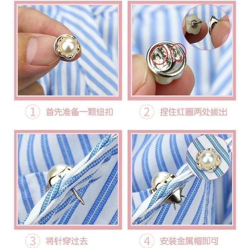 Set 10 chiếc cài áo mini