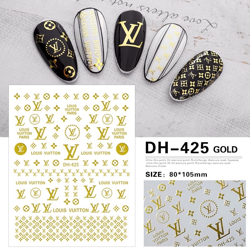 sticker dán móng lv các màu - mã dh_425
