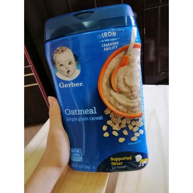 [HCM]Bột ăn dặm Gerber Mỹ Oatmeal hộp 227g (DATE 3/2021)
