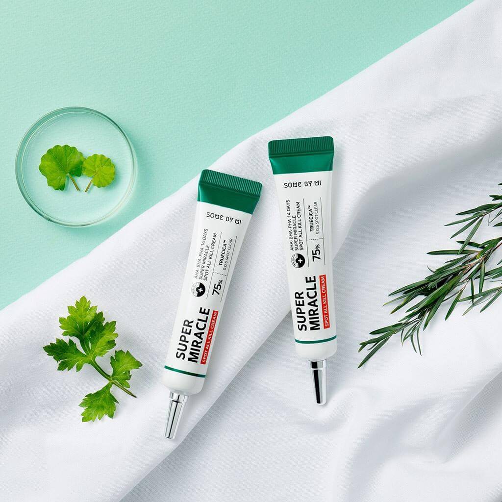 Kem dưỡng đặc trị mụn some by mi super miracle spot all kill cream 30ml