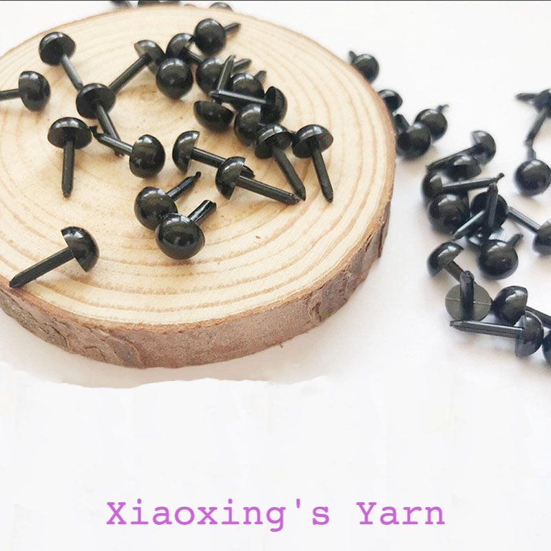 Mắt thú len chọc 3 mm - 6 mm, chốt đinh gấu bông búp bê thủ công handmade