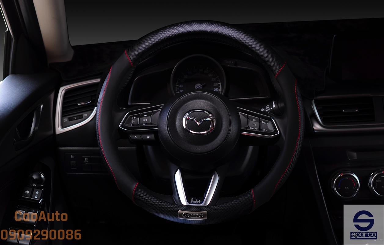 Bọc vô lăng Sparco 1113BK