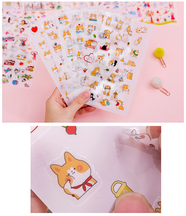 Set 6 Tấm Sticker Cún Shiba Nhật Bản