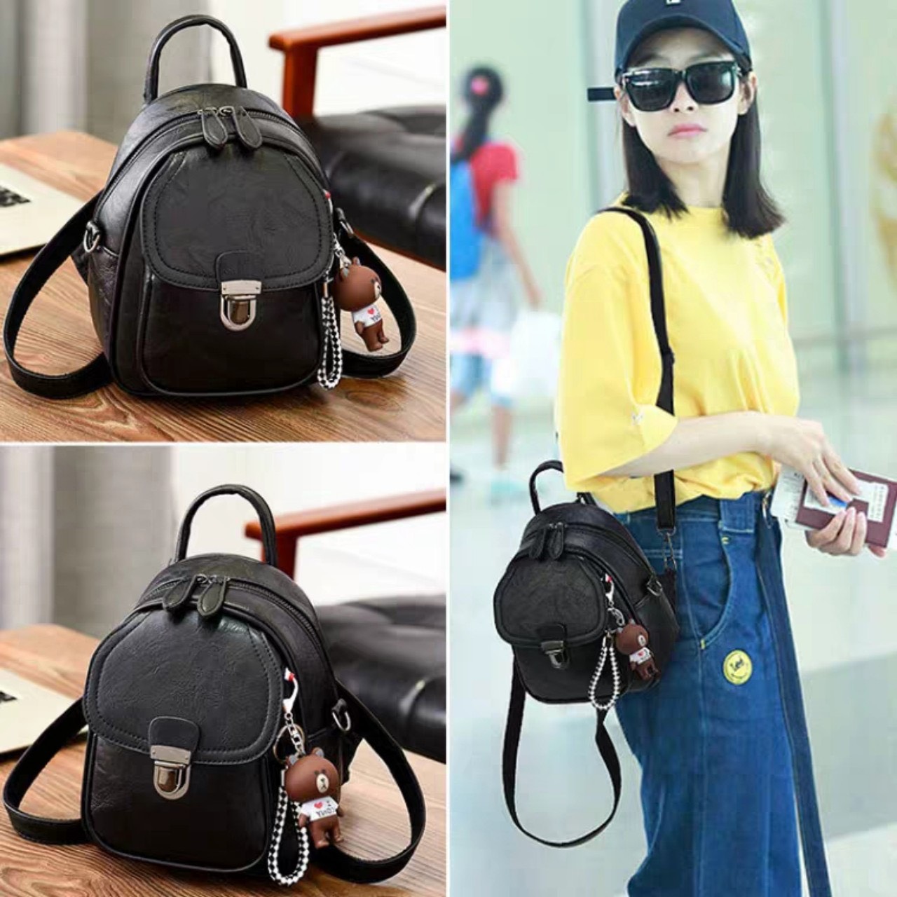 [HCM](HÀNG MỚI) BALO NỮ MINI CHẤT DA MỀM KÈM MÓC KHÓA MẪU MỚI SIÊU HOT THỜI TRANG CAO CẤP THỎ TÂY SHOP94 RHG005