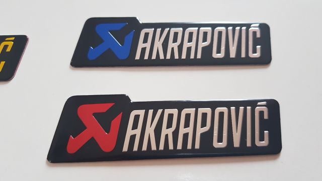 Tem nhôm AKRAPOVIC 7 mẫu tùy chọn