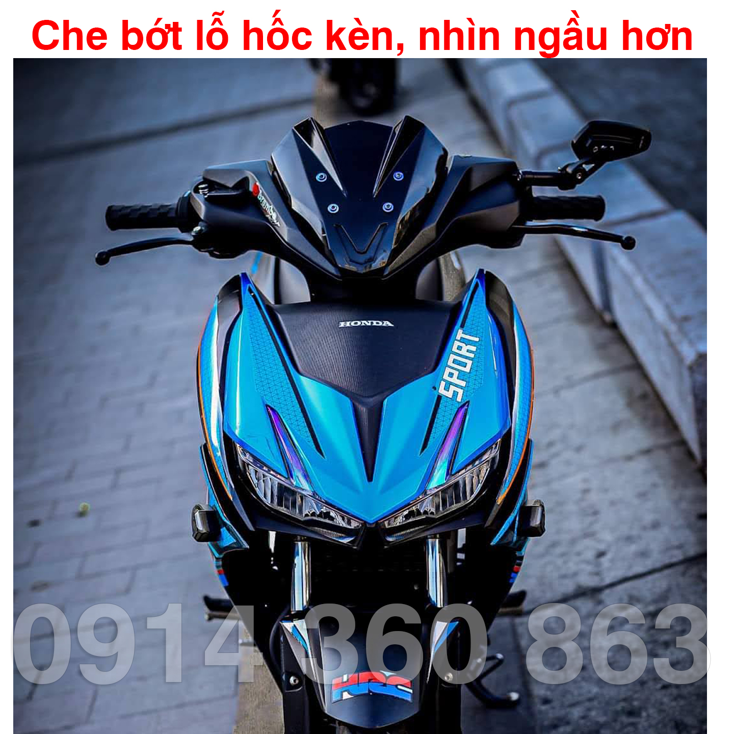 Mão chắn gió Winner X v2 kiểu sừng