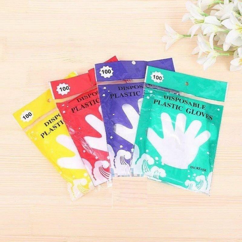 [HCM]Túi 100 cái bao tay nilon (Bao tay dùng 1 lần)