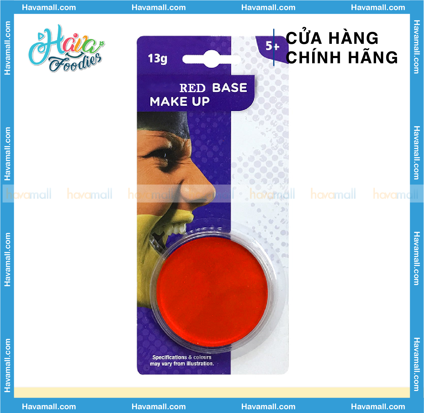 Màu Vẽ Mặt Hóa Trang Màu Đen/Trắng/Đỏ Uncle Bills – Base Make Up