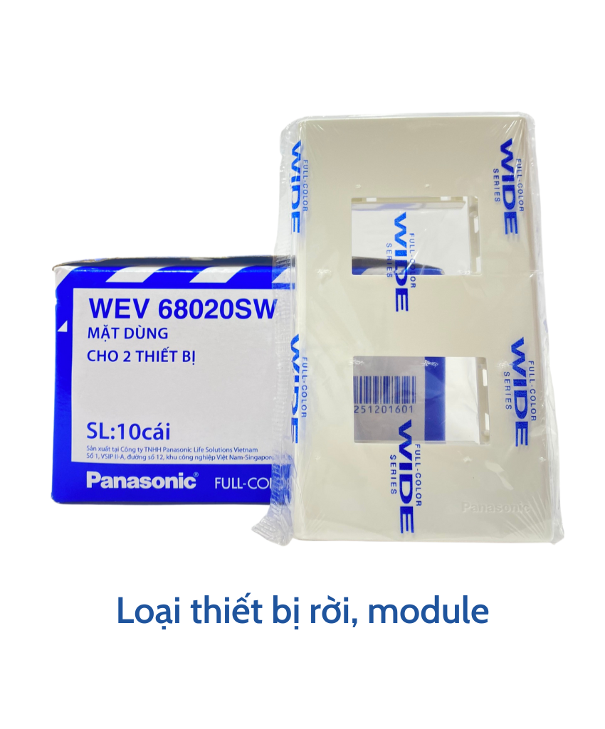 Mặt Dùng Cho 1 Thiết Bị, 2 Thiết Bị, 3 Thiết Bị, 4 Thiết Bị, hoặc 6 Thiết Bị - WIDE PANASONIC