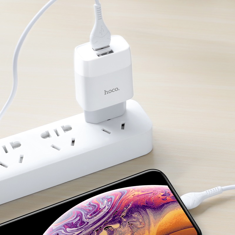 Bộ Sạc Dual USB Hoco C73/C73A Iphone/Ipad 2.4A - BH 12 Tháng