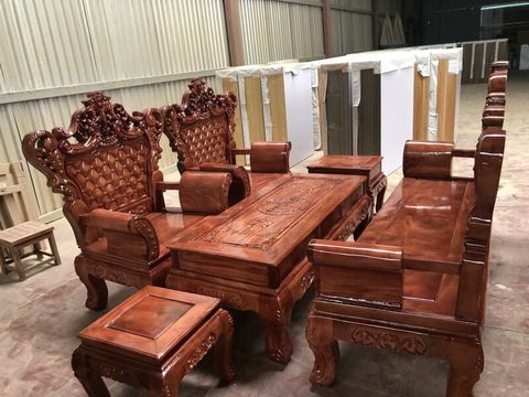 Bàn ghế hoàng gia gỗ Lim