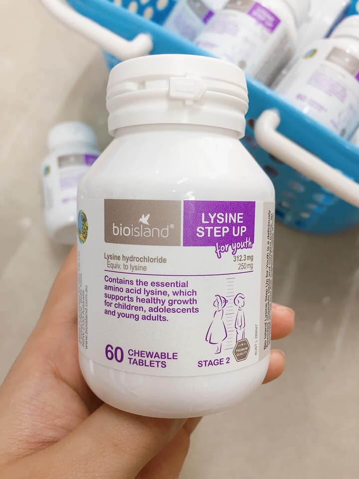Lysine viên (cho trẻ từ 6y trở lên)