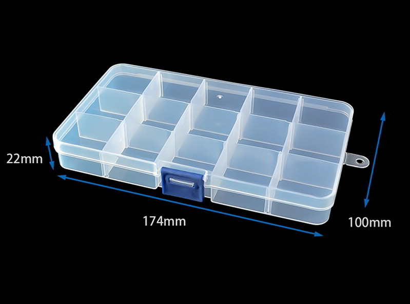 HỘP ĐỰNG LINH KIỆN KHAY ĐỰNG LINH KIỆN ĐIỆN TỬ HỘP ĐỰNG IC 15 Ô