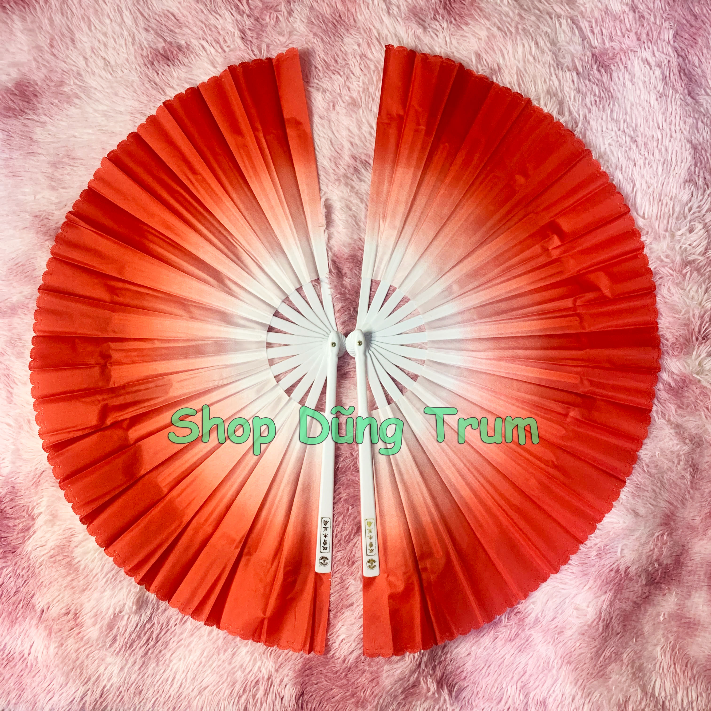 Quạt múa văn nghệ biểu diễn nan nhựa chất đẹp cực bền (1 đôi)