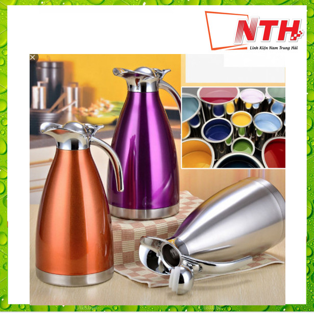 Bình 2 lớp inox giữ nhiệt 2 lít - full box.