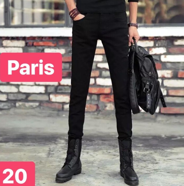 ' TẠI SAO PHẢI MUA GẤP " QUẦN JEAN NAM CHẤT BÒ ĐEN HOT BOY SÀNH ĐIỆU THÁP EIFFEL PR-20 CAO CẤP - PARIS FASHION