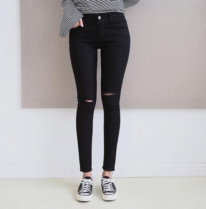 Lan chi luxury quần kaki skinny nữ co giãn hàn quốc
