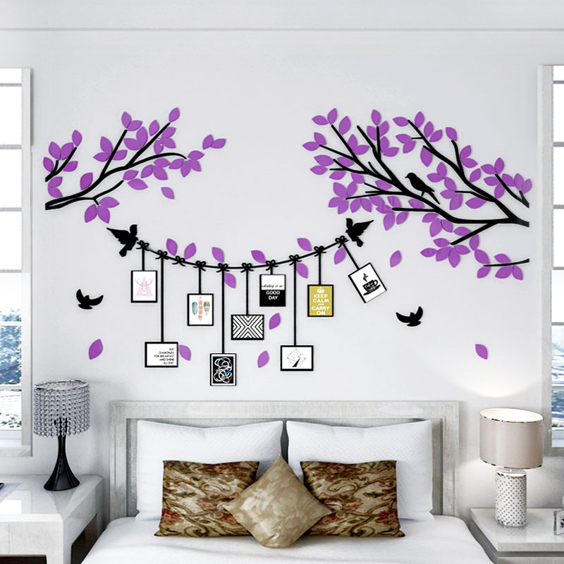 Tranh mica EPeBen dán tường nổi 3d hình vườn ảnh kỷ niệm decor trang trí phòng khách, phòng làm việc