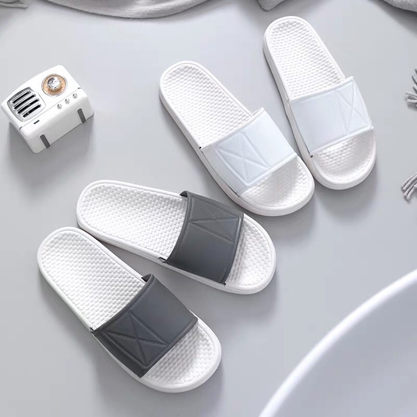 (3 Màu) Dép nam nữ quai ngang đế chống trơn mã 01 nhiều màu giá rẻ