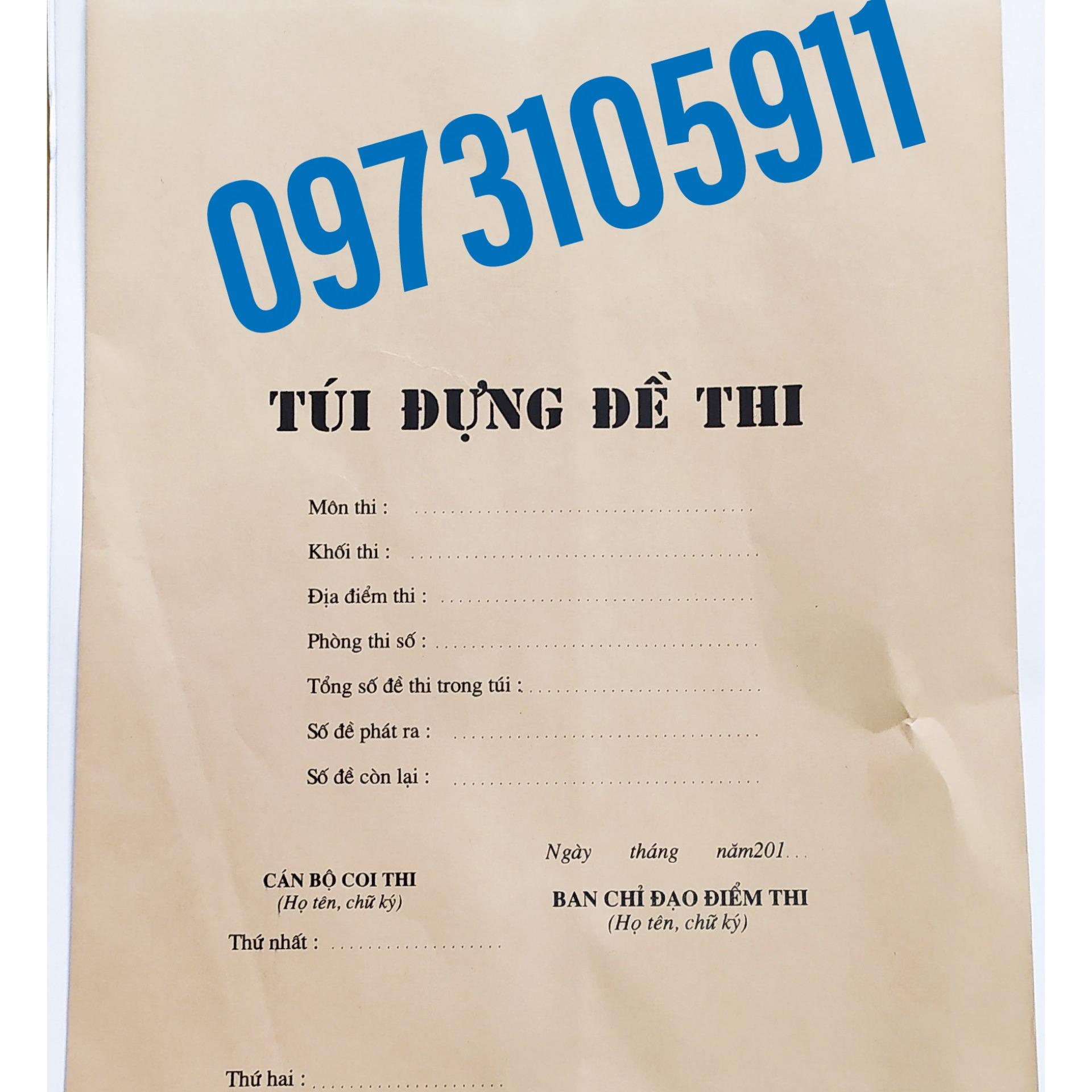 Combo 100 túi đựng đề thi (túi đựng đề thi)