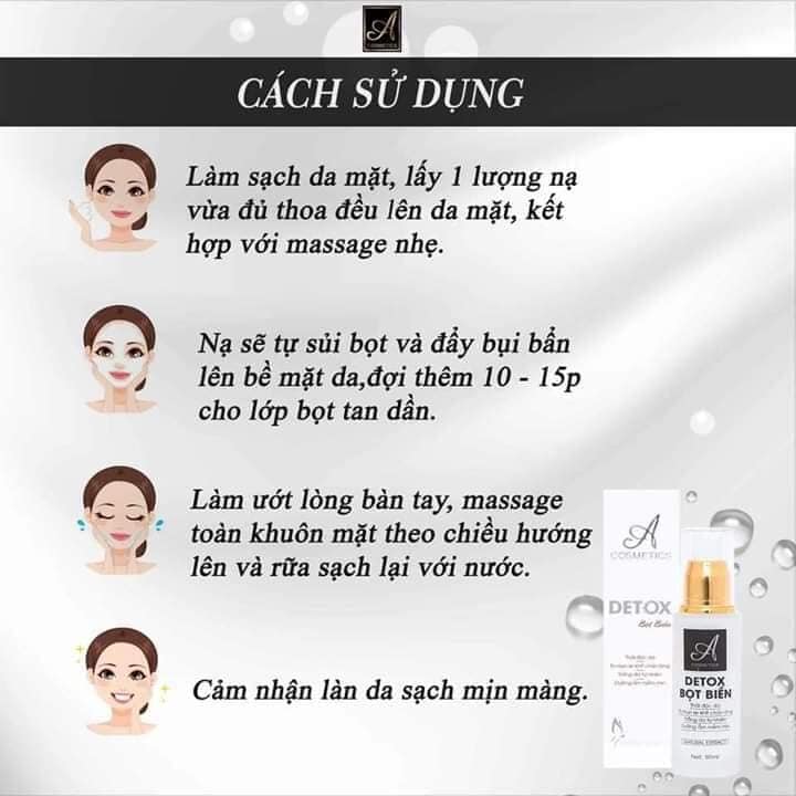 [100% Chính Hãng] detox bọt biển A cosmetics