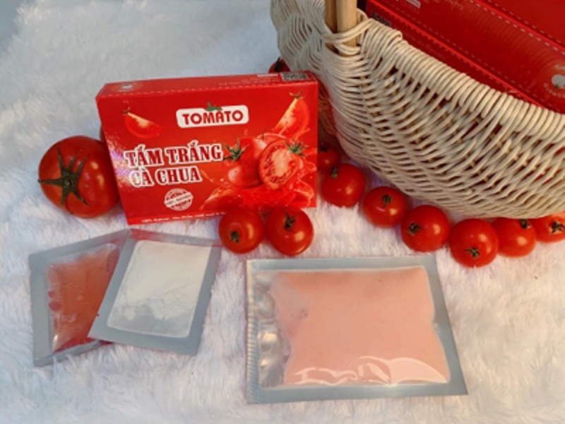 TẮM TRẮNG CÀ CHUA TOMATO