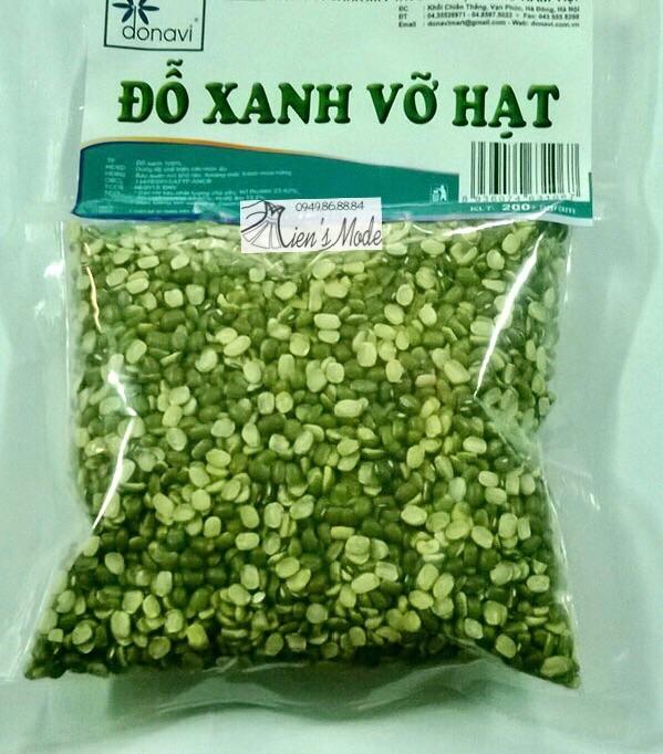 1kg Đỗ xanh vỡ hạt nguyên vỏ