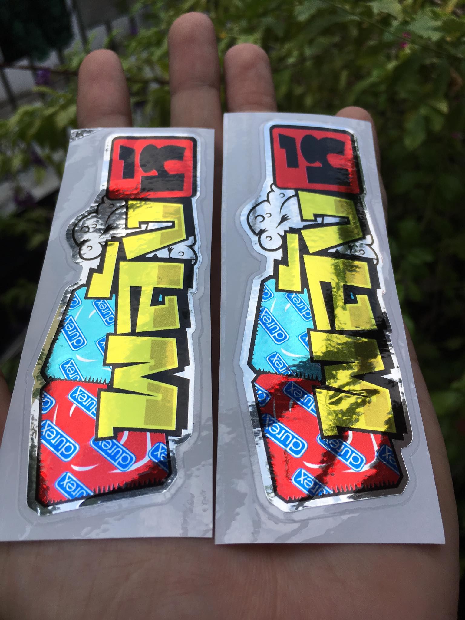 [HCM]cặp tem si crom chữ thái durex