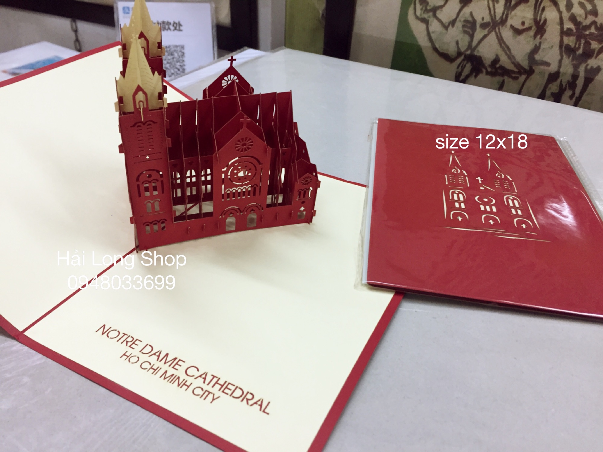 Nhà Thờ Đức Bà ( HCM ) - Church - VN - Thiệp 3D