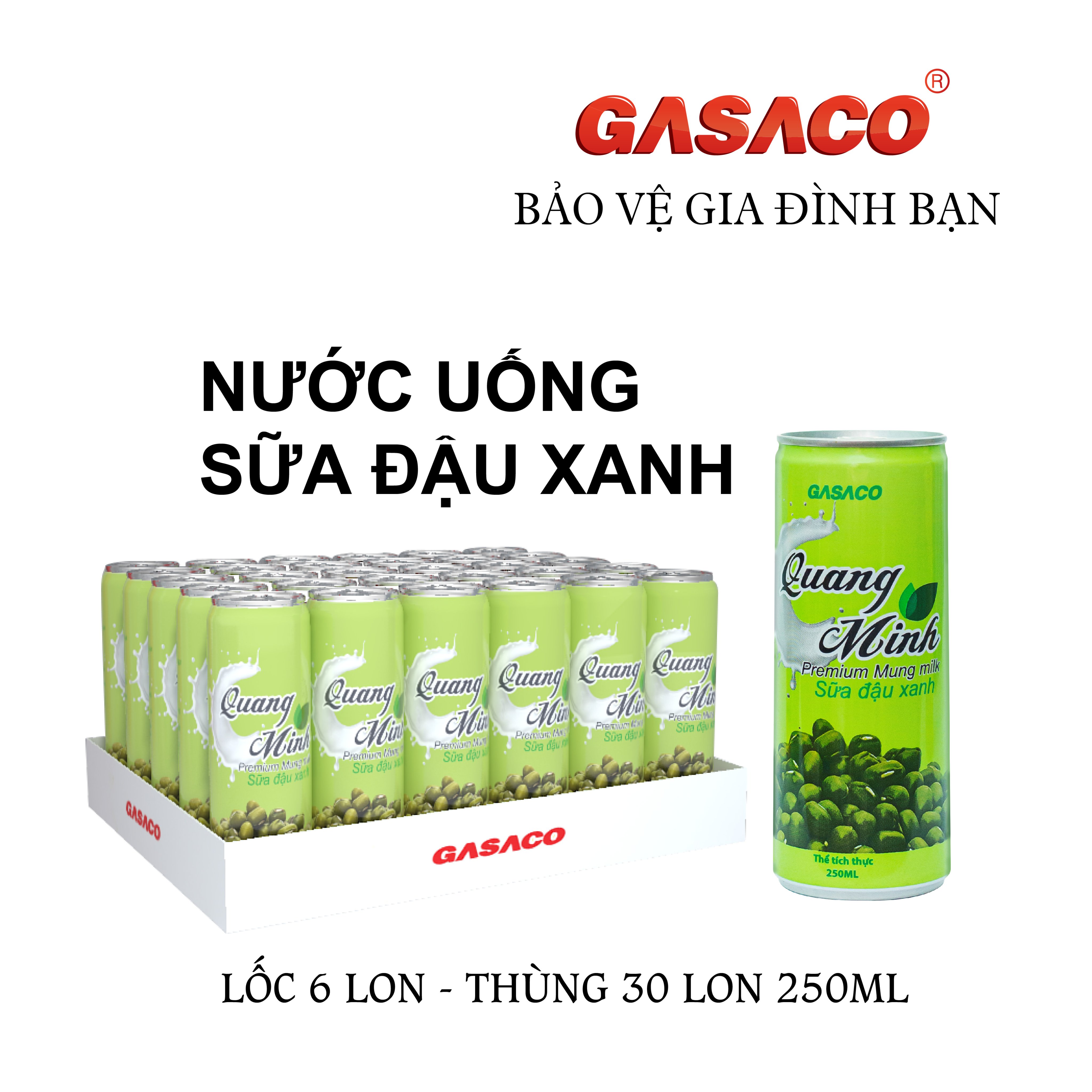 Thùng Sữa đậu xanh Quang Minh 250 ml