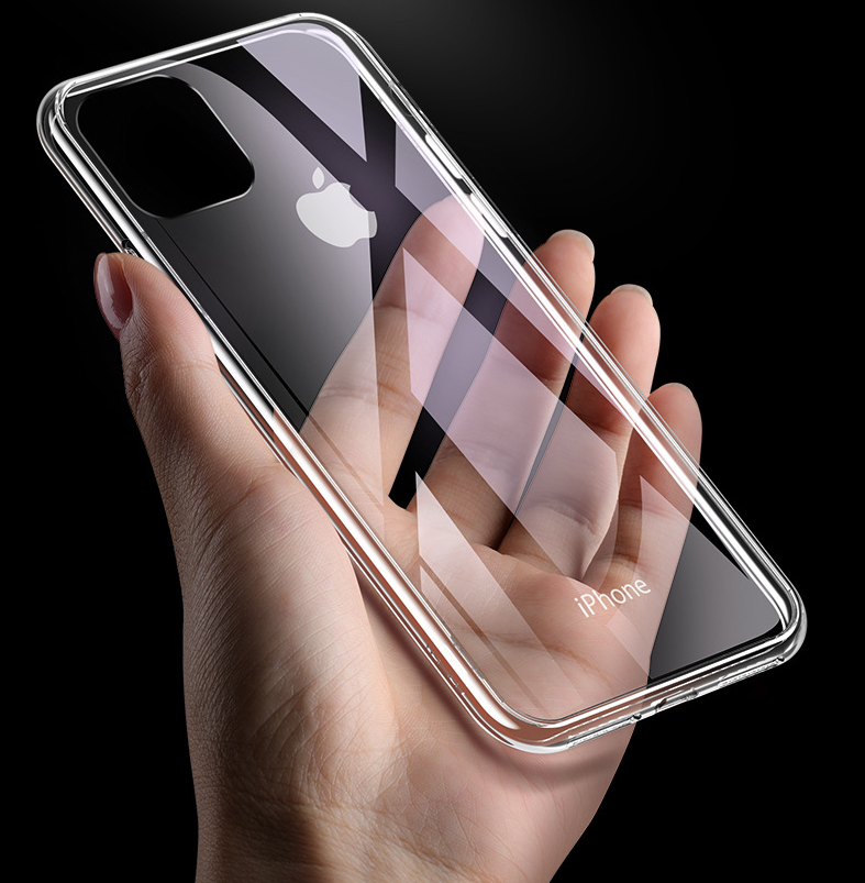[HCM]Combo Ốp Lưng Kính Cafele trong suốt cho iPhone 11/ iphone 11pro/ iphone 11pro Max cao cấp