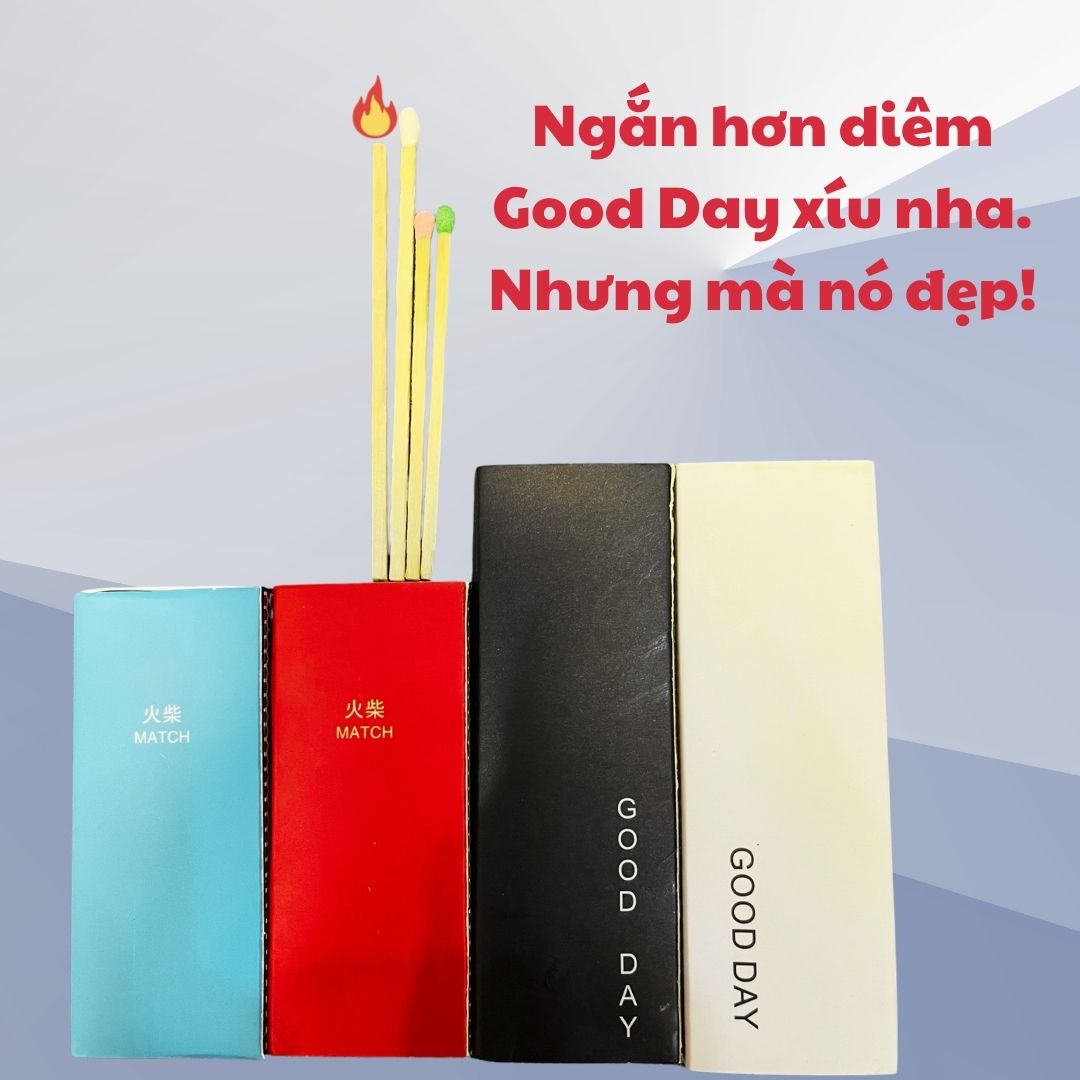 DIÊM DÀI ĐỐT NẾN THƠM NHIỀU MÀU SẮC