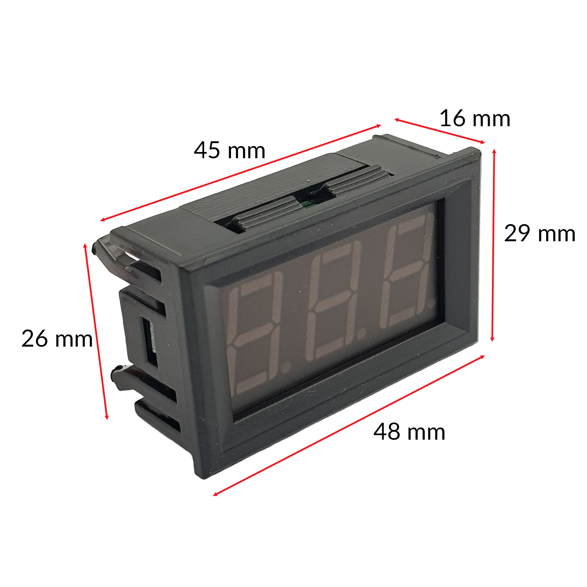 Đồng hồ đo áp DC 2 dây 120VDC ( Đỏ )