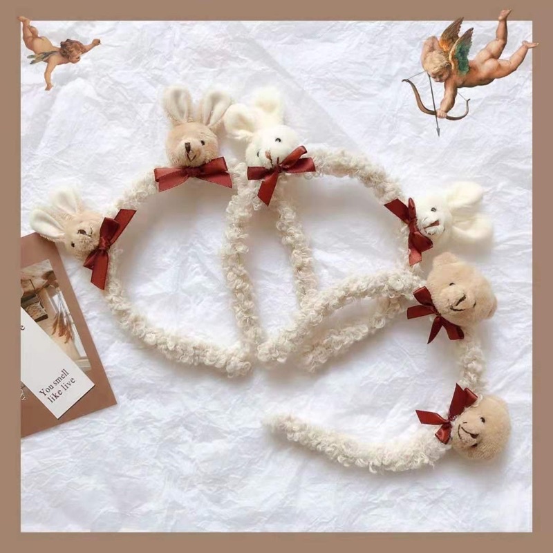 Bờm, băng đô Thỏ nâu, gấu nâu cực cute