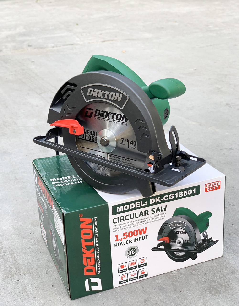 Máy cắt gỗ DEKTON 185mm 1500w