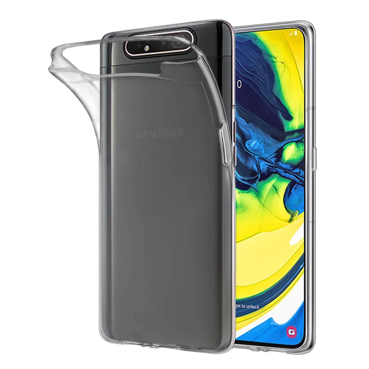 Ốp lưng Samsung A80 dẻo trong suốt (Loại dày đẹp)
