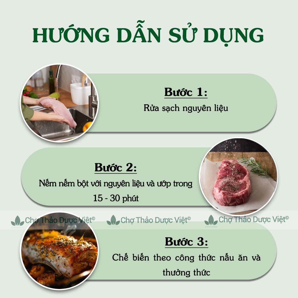 Bột tiêu đen hữu cơ 100g ( Bột hạt tiêu đen rang, cay thơm cay nồng)- Chợ Thảo Dược Việt